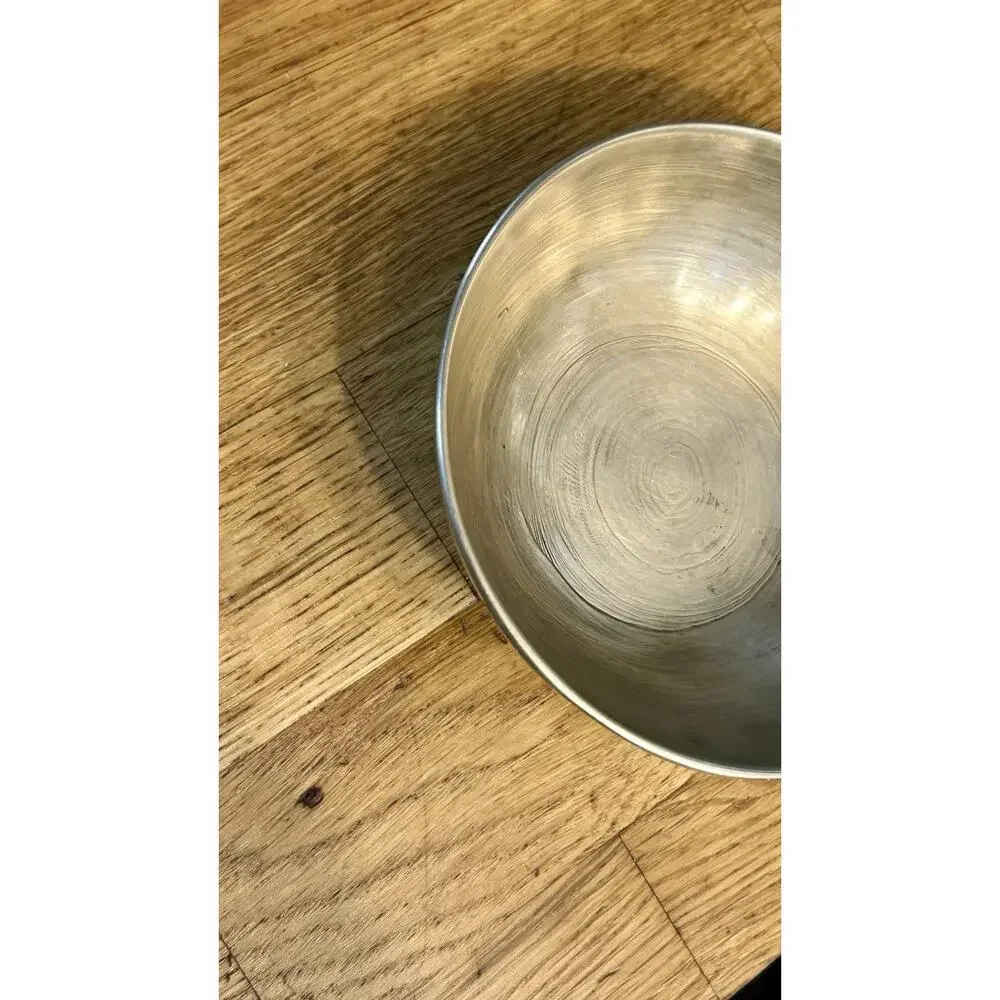 Vintage Hand Hammered Tibetan Antique ManiPuri Singing Bowl 4.8